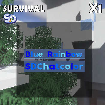 สีแชท Blue Rainbow